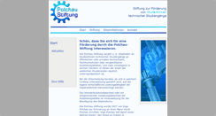 Desktop Screenshot of polchau-stiftung.de