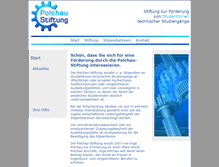Tablet Screenshot of polchau-stiftung.de